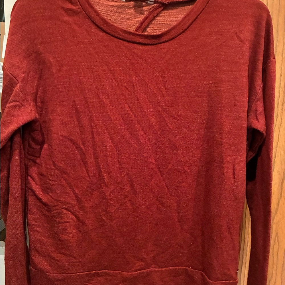 American Eagle Outfitters Red Long Sleeve Relaxed Hoodie
